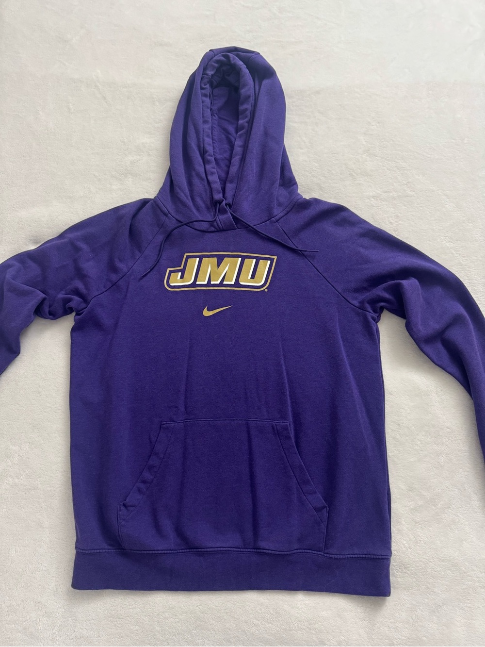 Nike Purple Pullover Hoodie with White Swoosh Tag